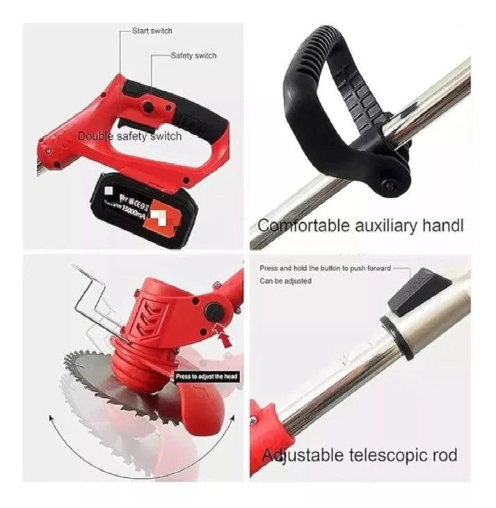 Mini cortacésped inalámbrico de 48V potencia y libertad para un jardín siempre perfecto